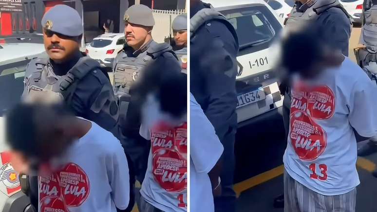 Policiais Militares são acusados de obrigar suspeitos presos a vestirem camisetas do PT
