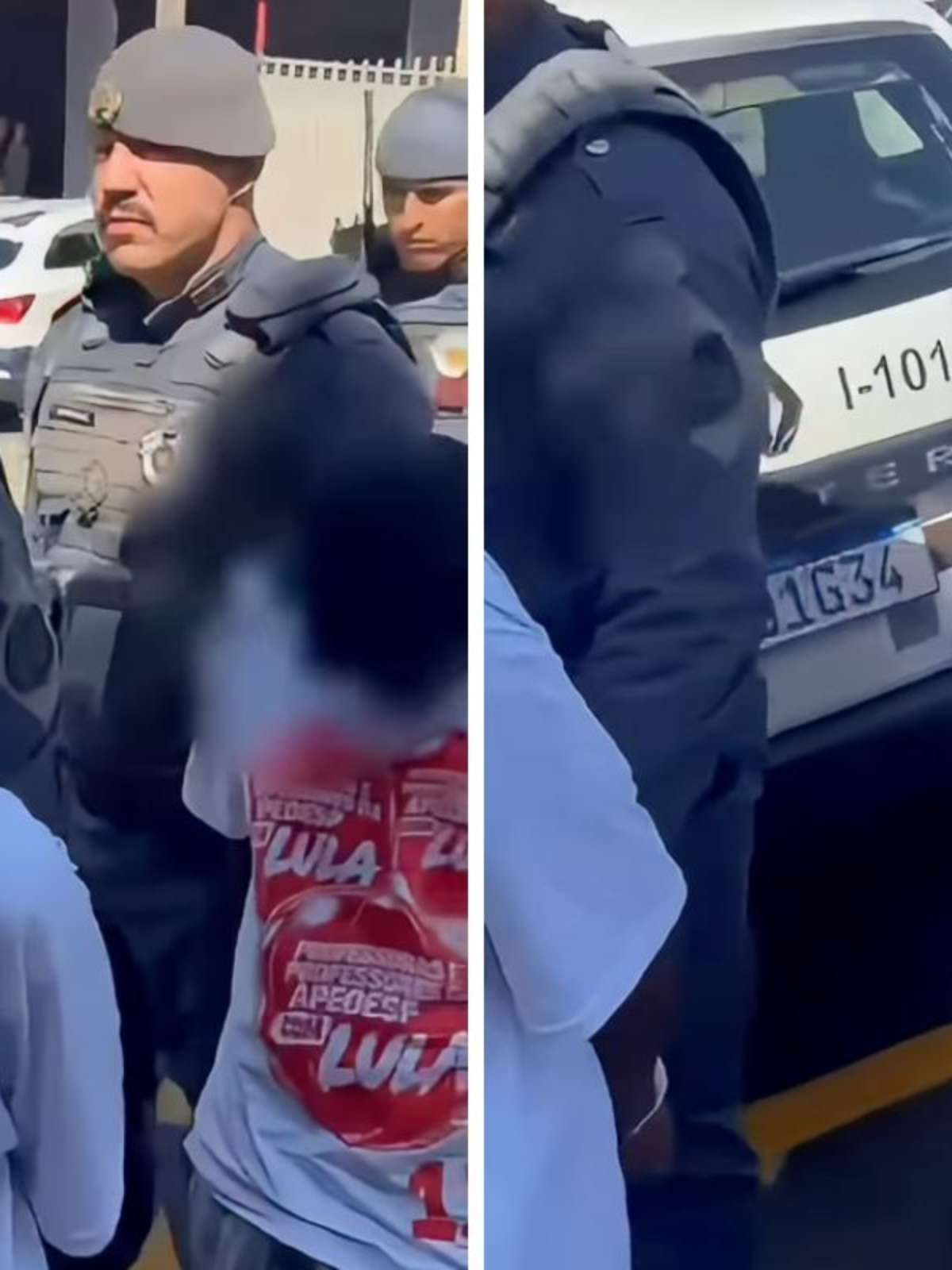 Policiais Militares são acusados de obrigar suspeitos presos a vestirem camisetas do PT