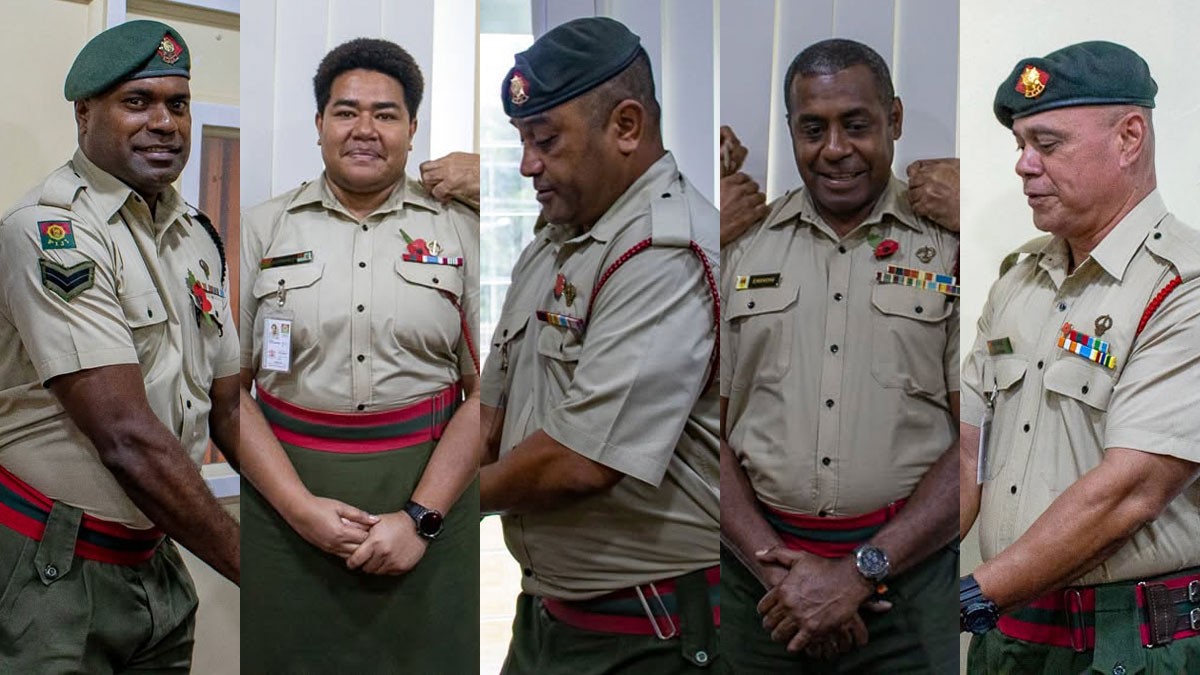 Five RFMF personnel take on new ranks and responsibilities