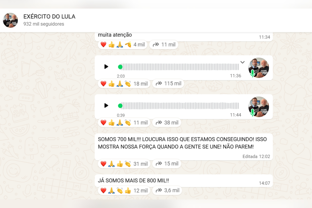 Janones quer colocar "esquerda inteira" em "Exército do Lula" no WhatsApp