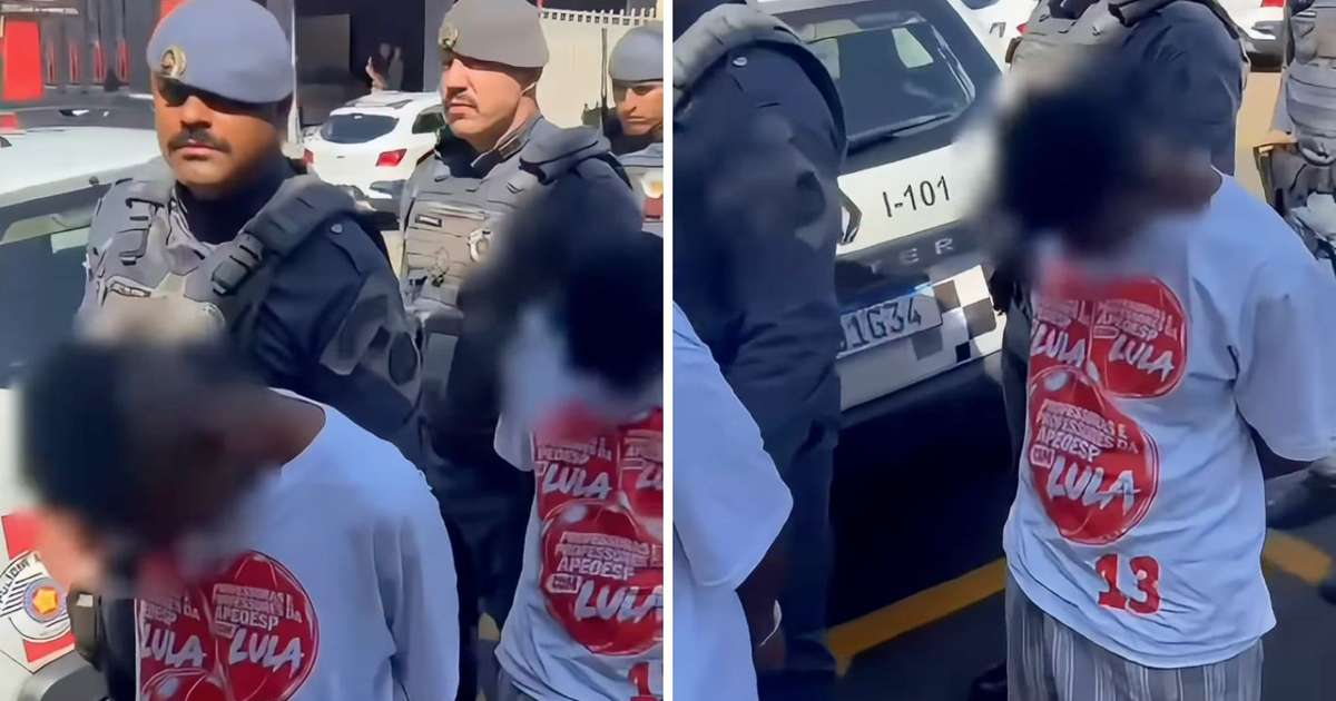 Policiais Militares são acusados de obrigar suspeitos presos a vestirem camisetas do PT