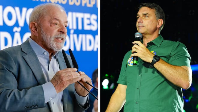 Lula diz que salário mínimo seria de R$ 900 sem PT; Flávio acusa governo de destruir poder de compra